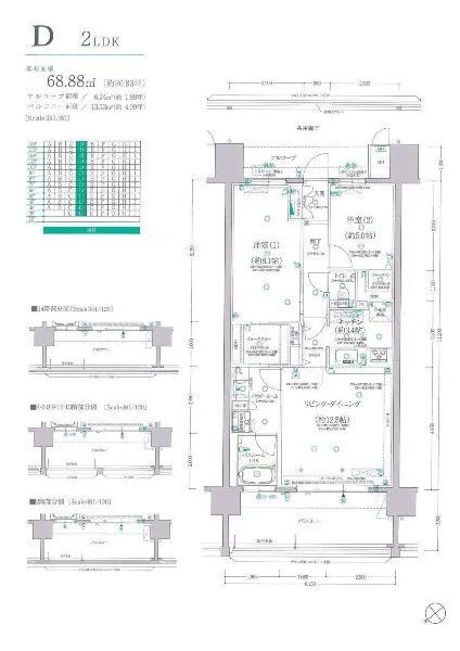 宜野湾市大謝名の中古マンション 間取り図